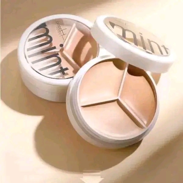 Sweet Mint Tri-Color Concealer Palette - Long Lasting High Coverage Concealer